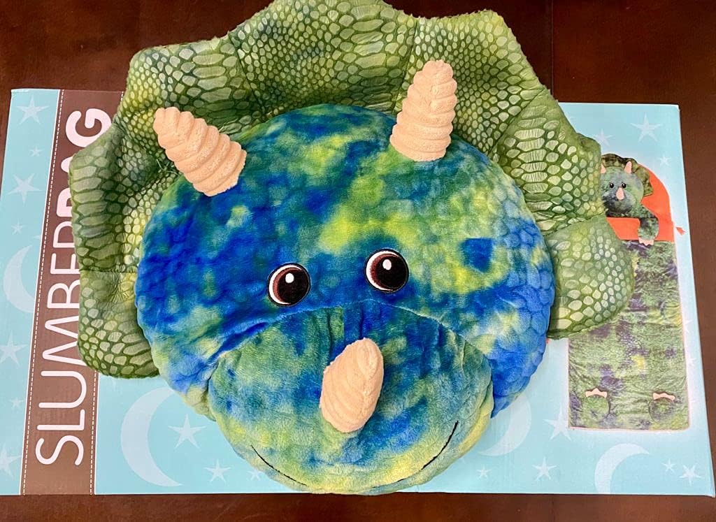 Hugfun Animal Slumber Bag (Green Triceratops)