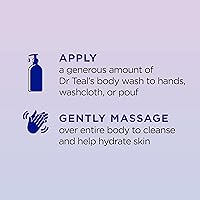 Vista 3 de Dr Teal's Body Wash with Pure Epsom Salt, Sleep Blend with Melatonin, 24 fl oz (Pack of 4)