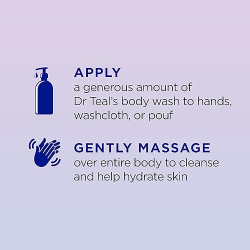 Miniatura 3 de Dr Teal's Sleep Blend Gel de baño con sal pura de Epsom, melatonina y mezcla de aceites esenciales, 24 onzas líquidas (paquete de 2)