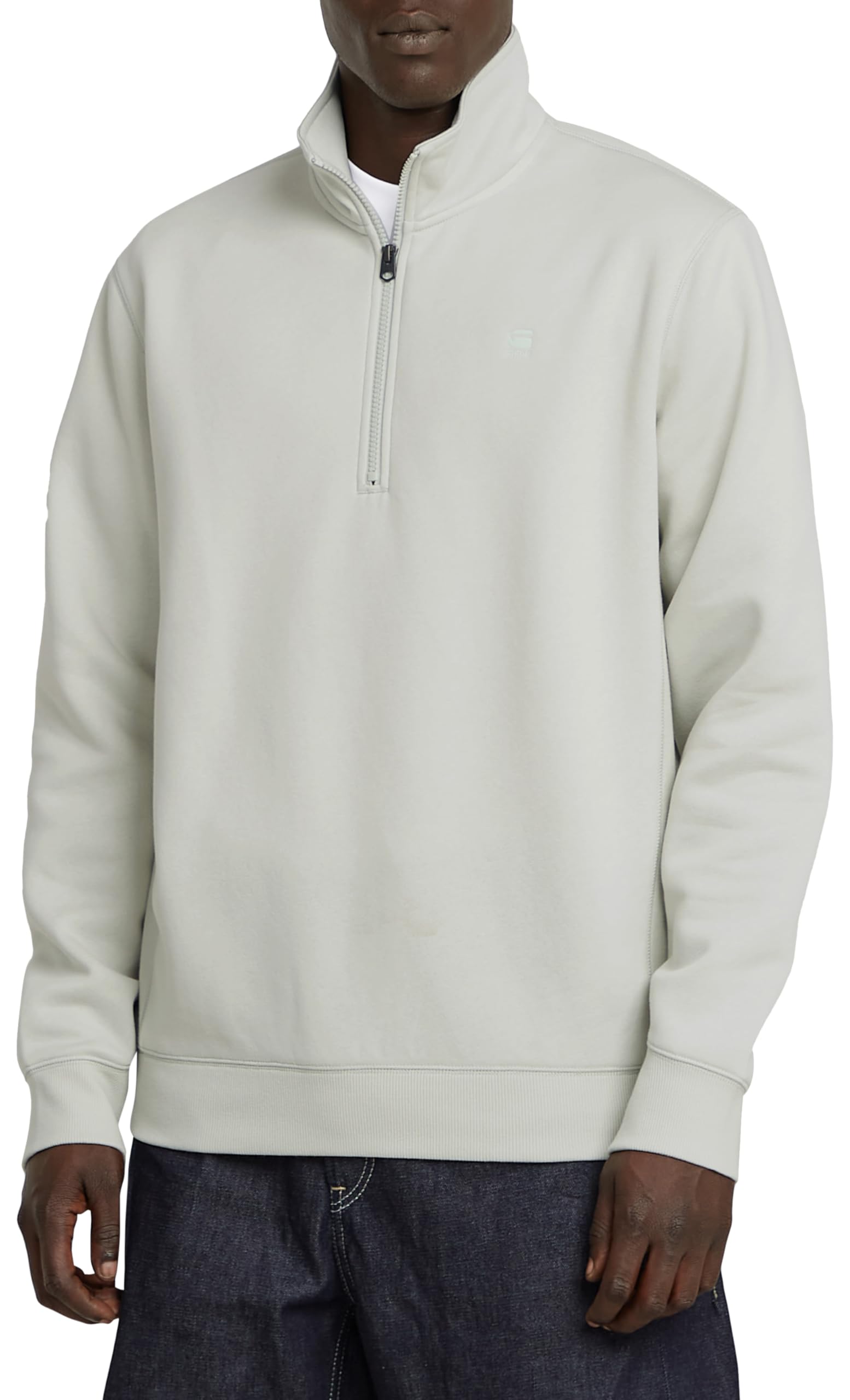 G-Star Men's Grey (Gs Mercury D26459-C235-G987) Premium Core Half Zip Sweater, M