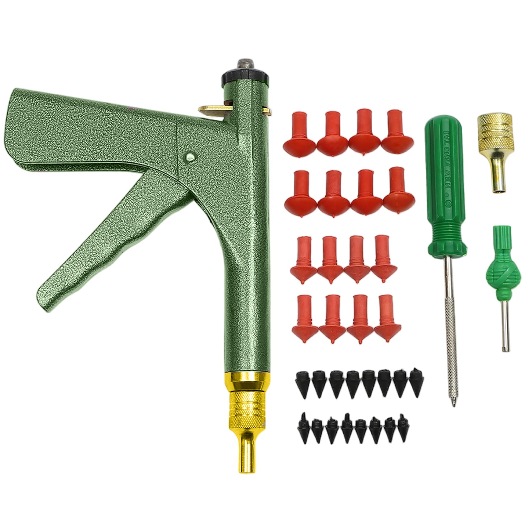 Kit de reparación de neumáticos profesional de alta resistencia con tapones, eficiente pistola multiusos para tapones de neumáticos para pinchazos y pinchazos en automóviles, camiones, SUV