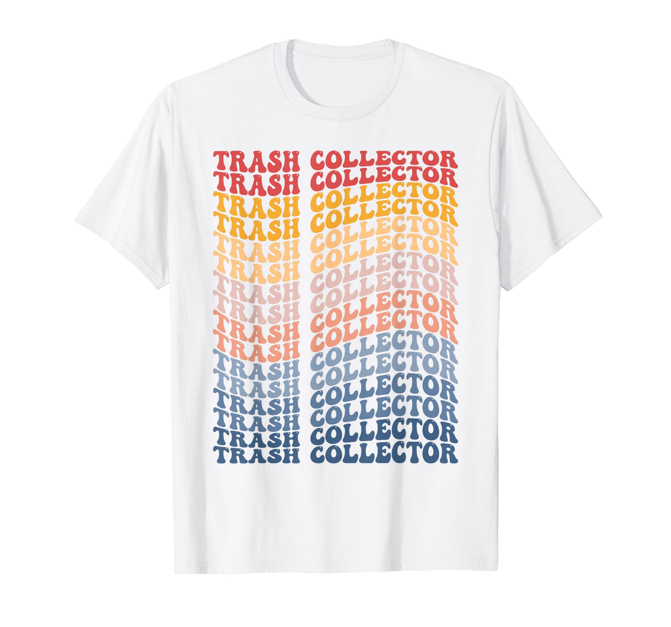 Trash Collector GiftsTrash Collector Groovy Retro T-Shirt