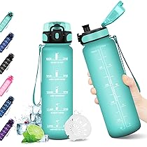 KollyKolla Borraccia Bambini, 500ml, Borraccia Motivazionale con Indicazione del Tempo, Borracce senza Perdite, senza BPA, Bottiglia con Filtro, Borraccia per Bici, Scuola, Campeggio, All’aperto