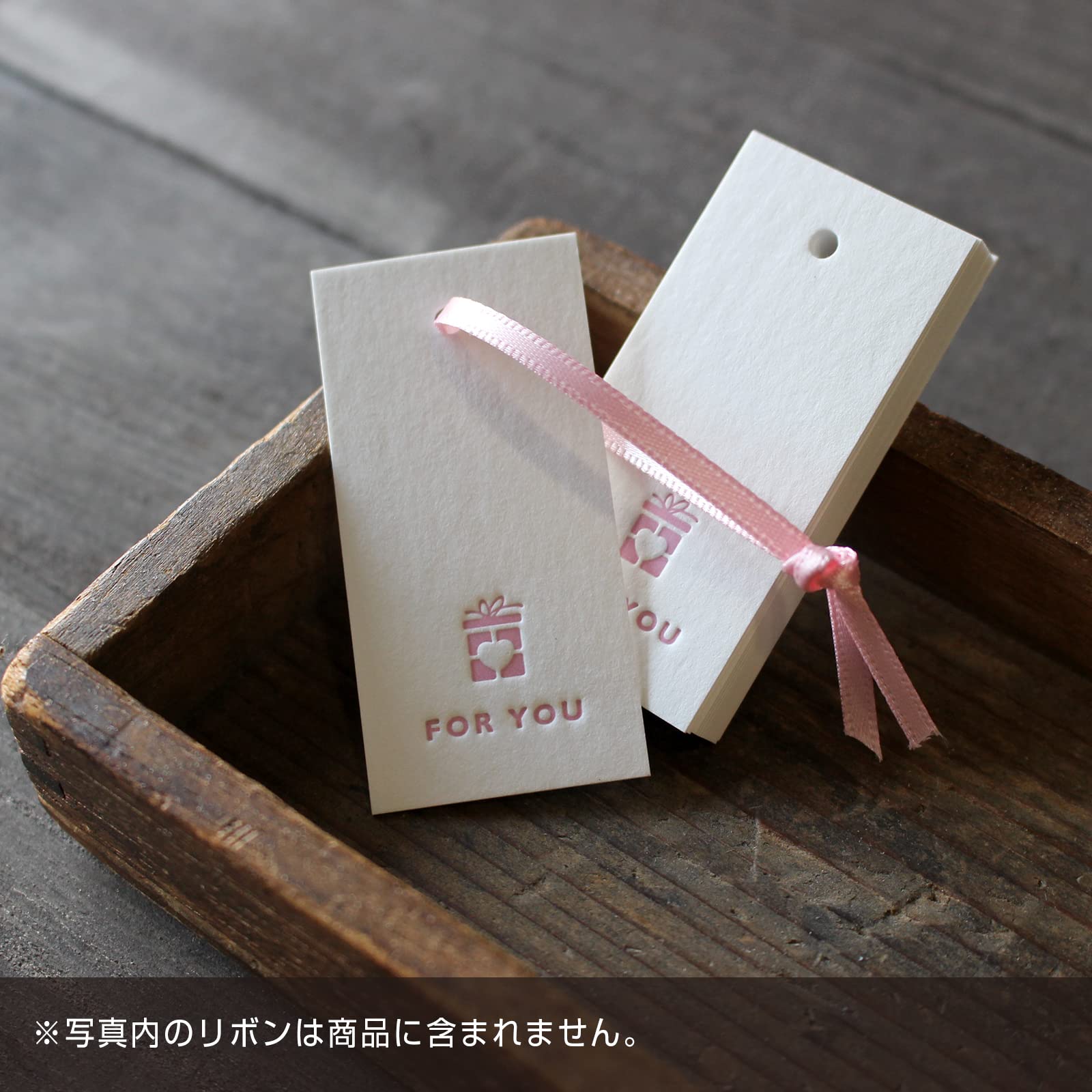 Amazon | BAY LETTERPRESS FOR YOU タグ 15枚 活版印刷 ラッピング