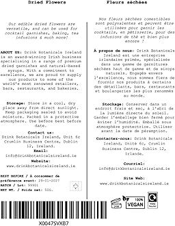 Edible Dried Mixed Flowers | 100% Natural & Edible | 50+ Flowers | Flowers for Garnishing Cocktails, Cake Decoration, Tea Infusions | 50G,1.76 Oz| Chrysanthemum Flowers | PETJar | Drink Botanicals