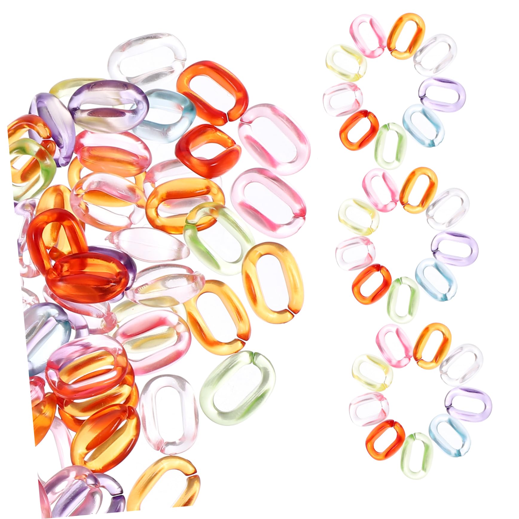 Anneaux de maillons acrylique pour réparer vos chaînes et créer vos projets DIY