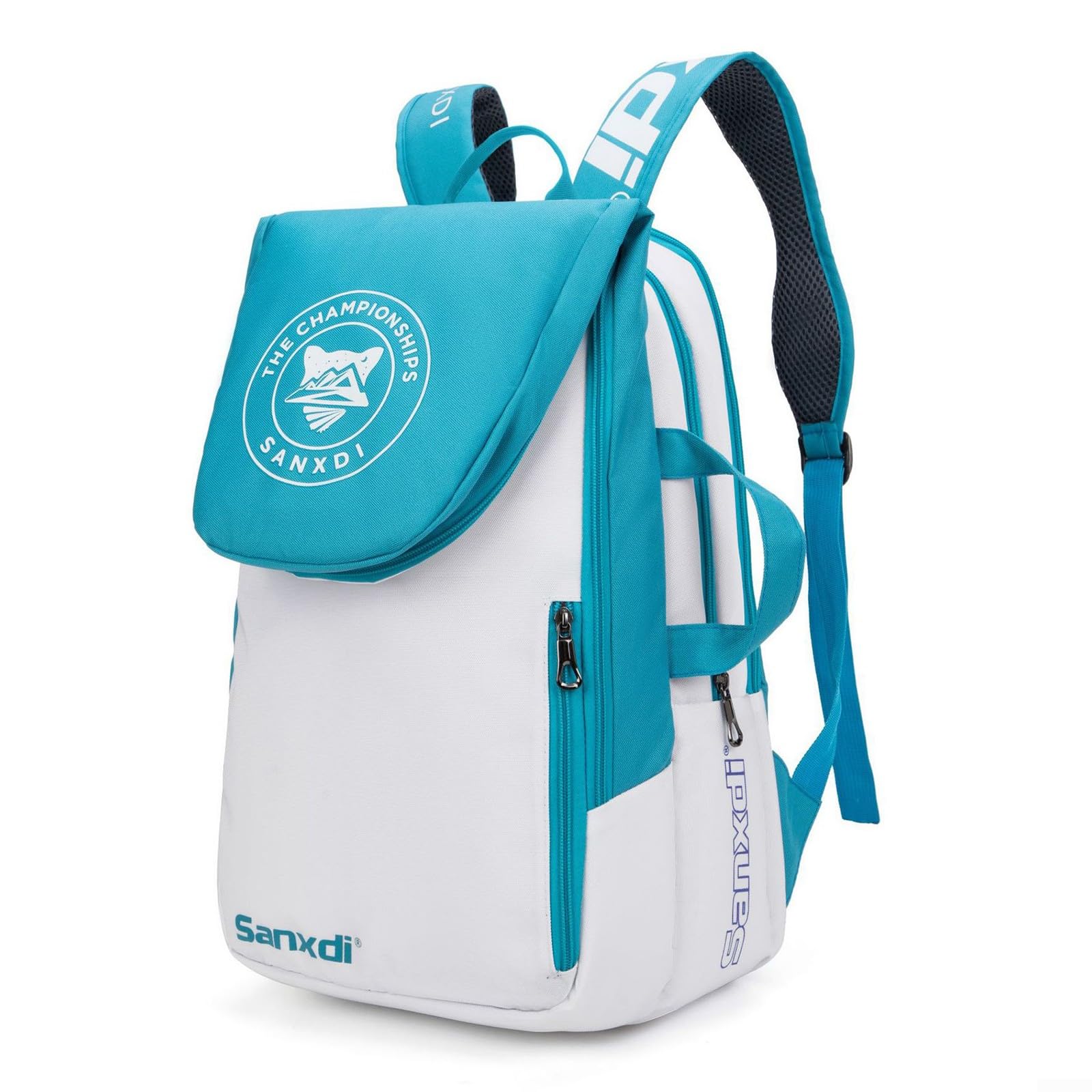 RANRAO Mochila de tenis grande, mochila de tenis, mochila de pádel de squash, bádminton, bolsa de transporte para raquetas
