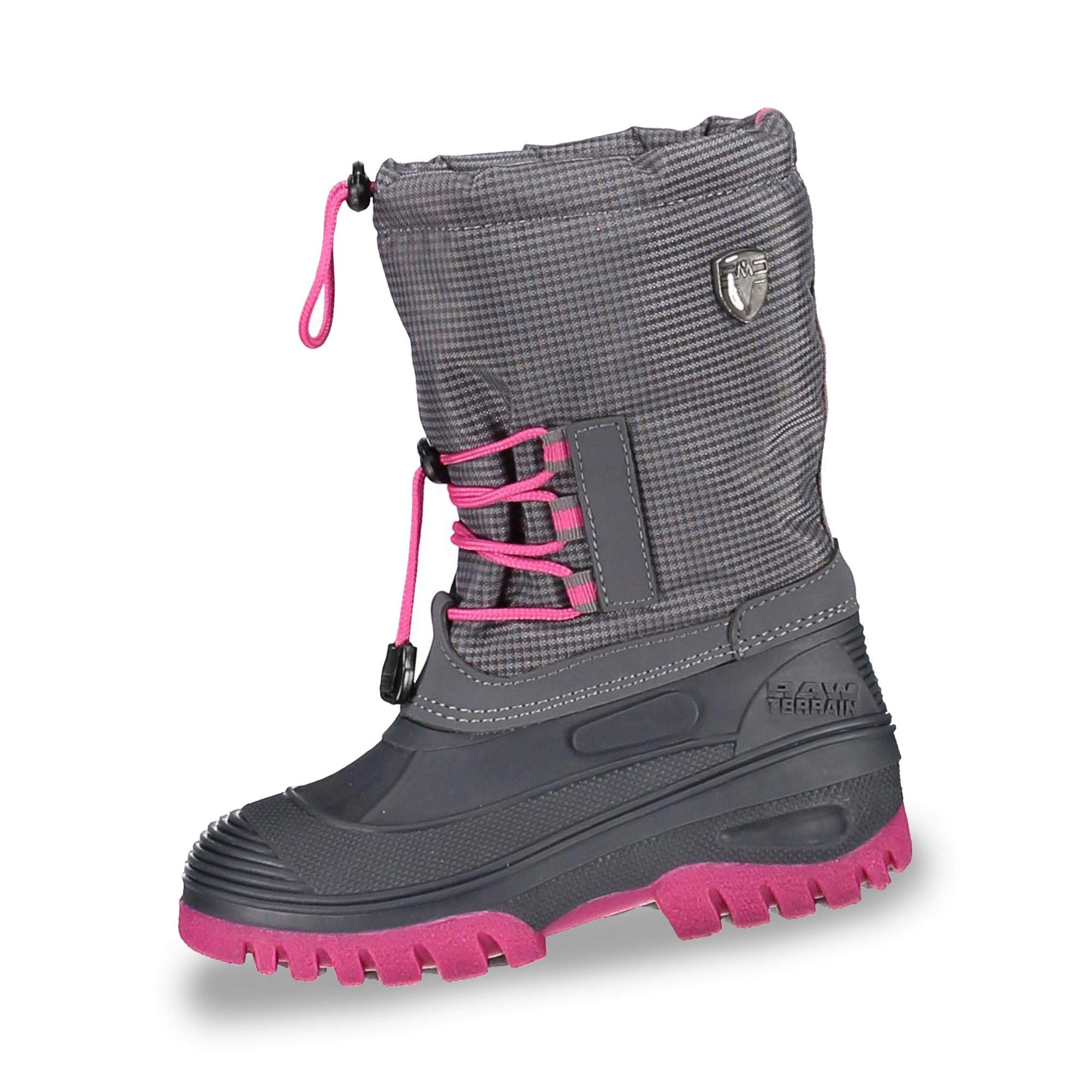 CMP Kids Ahto Snow Boots, Asphalt UK