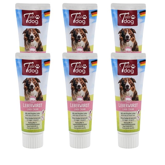 Tubi DOG Paté de hígado en Tubo para Perros, Comida Perro