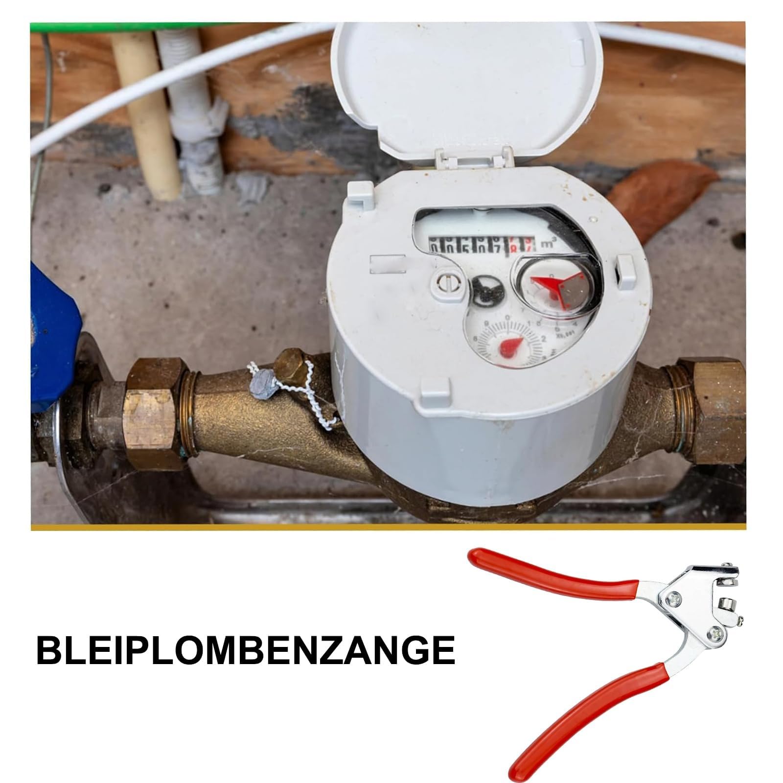 Kit di Pinze per Sigilli, Pinze per Guarnizioni in Acciaio 80 Pezzi, Ø 8, Ø 10, per Logistica, Contatori Dell'acqua