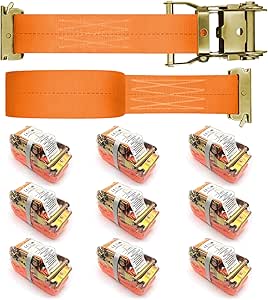 10Pack E Track 2 Ratchet Strap Etrack Van Strap Black Box - View #6