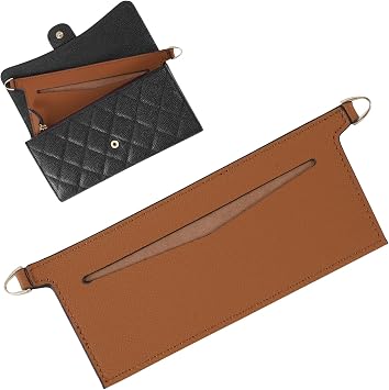 Wallet inserts Purse Chain Strap Crossbody Bag accessories for emilie,chanel Wallet Into Crossbody Bag Brown