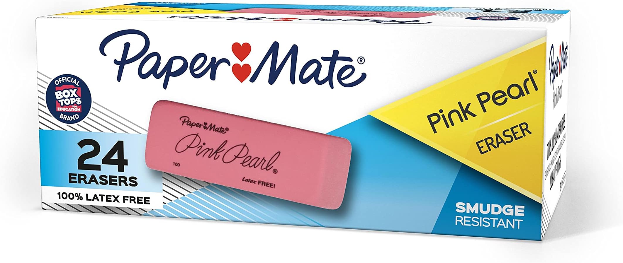Paper Mate Arrowhead Pink Cap Erasers, 144 Count (73015