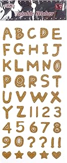 بوستر بلاستيكي تعليمي بحروف وأرقام باللغة الانجليزية للأطفال طراز 2240-3 - 3A-5118-Gold34 من ثري ايه، ذهبي (استخدام اللغة العربية غير مؤكد)