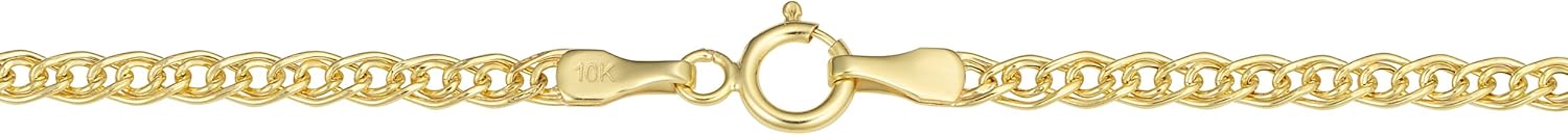 Kooljewelry 10k Yellow Gold Hollow Inner Link Chain Necklace (2.3 mm, 18 inch) - Image 2