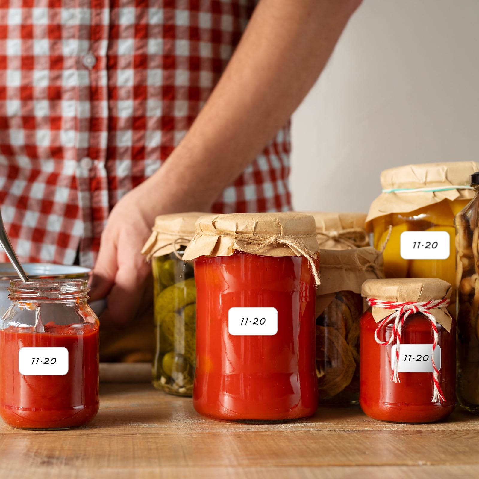 1620PCS Matte White Labels Stickers 0.6" x 1.1" Removable Blank Stickers Small Sticky Labels Price Name Tags to Write On for Jar Diamond Art Boxes Folder Envelope Office Kitchen - Image 4