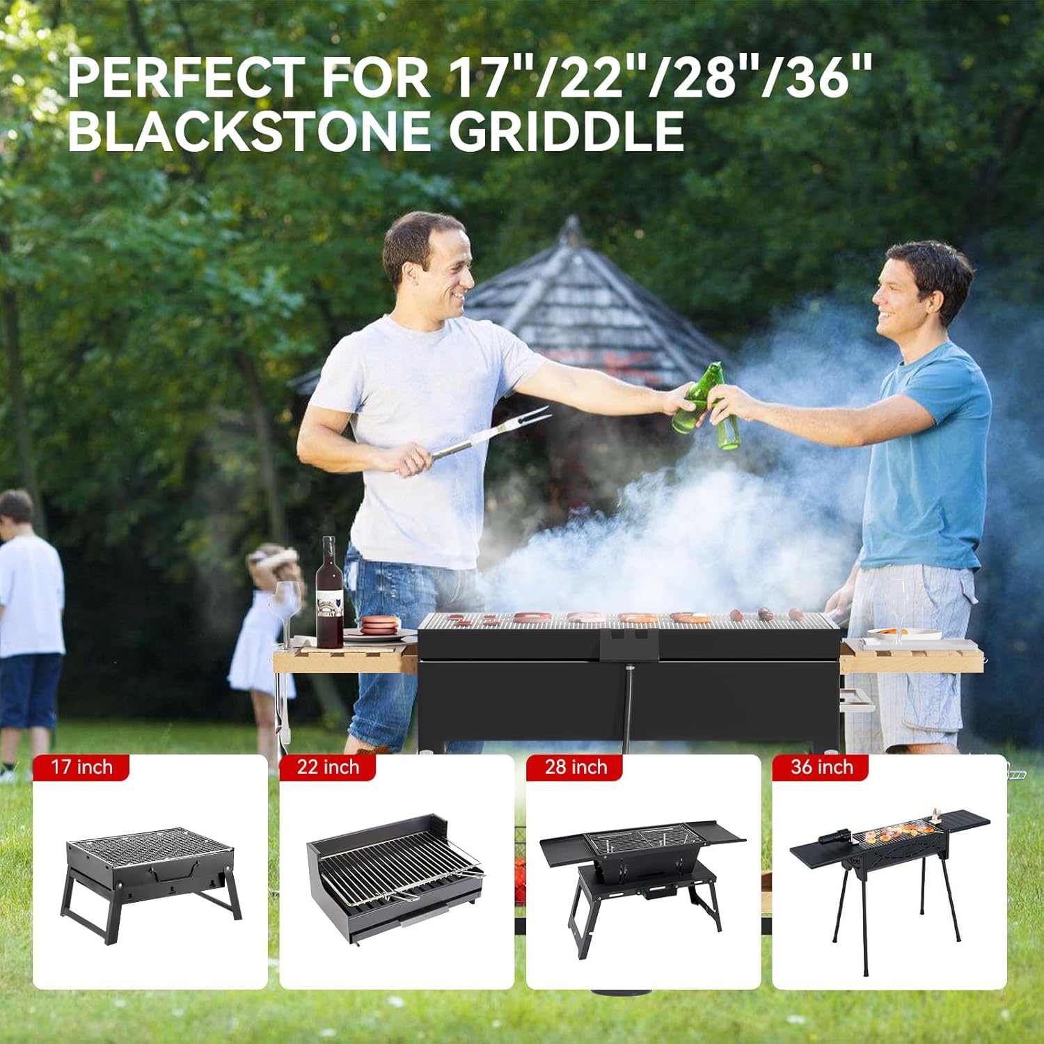 Rear Grease Drainage System for Blackstone Griddle, Equipped with 12-Pack Disposable Foil Liners, Drip Grease Bucket, Cap, Enclosed Grease Catcher Funnel and Hose Clamp, Blackstone Griddle Accessory