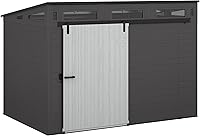 Suncast Modernist 10x7 Ft Barn Door Storage Shed - 483 Cu Ft, Made in USA, Secure Sliding Door