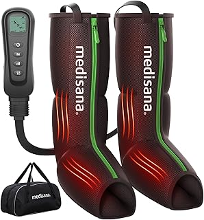 Medisana Heat & Compression Leg Massager for Calf and Foot Circulation and Pain Relief