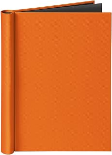 VELOFLEX - Klemmbinder DIN A4 Leinenstruktur für bis zu 150 Blatt Orange