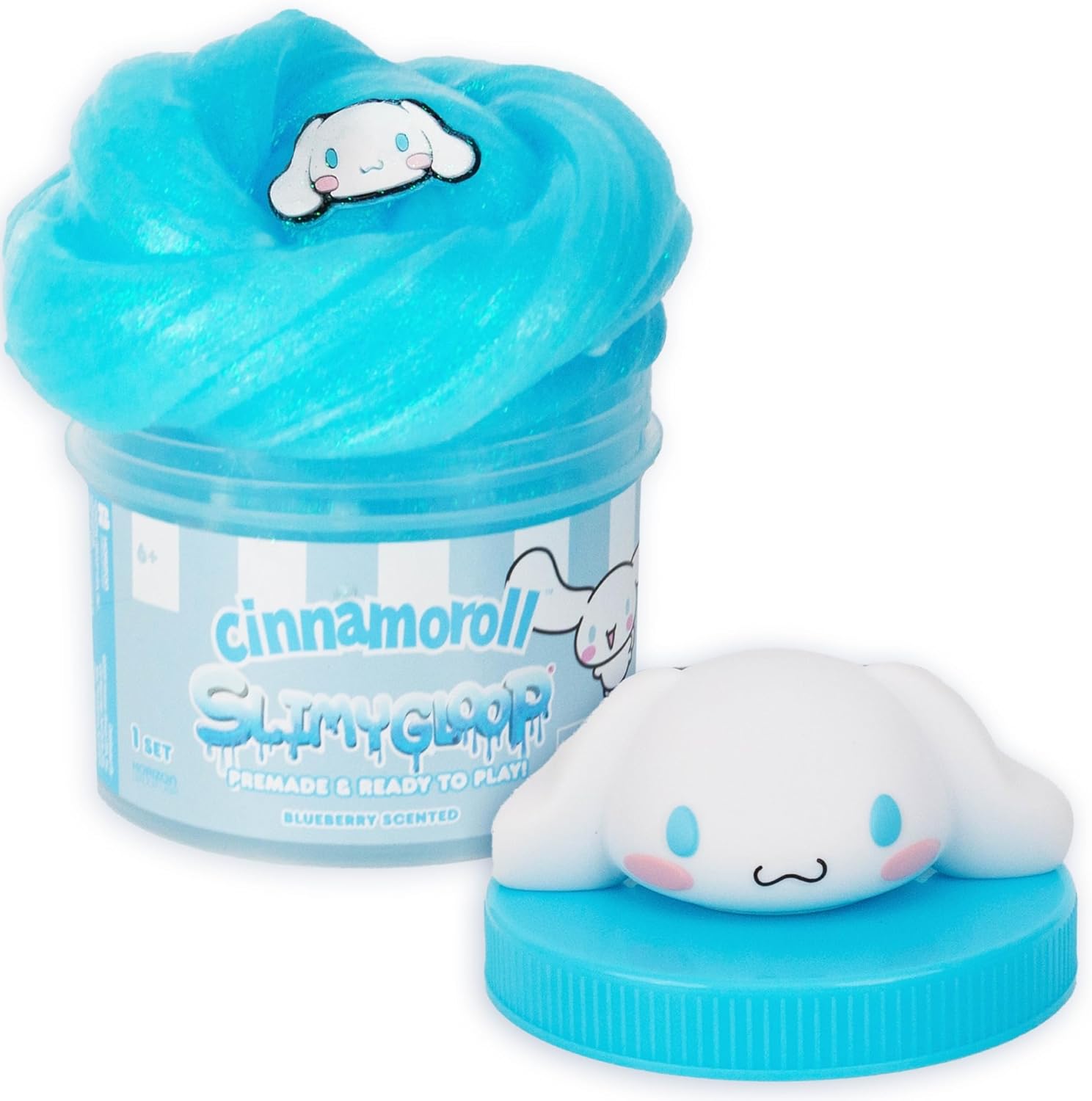 Amazon.com: Cinnamoroll SLIMYGLOOP Jar, 8 oz. Blueberry-Scented Glitter ...