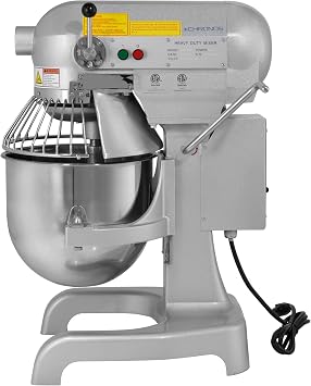 Chronos 30R-001 Commercial 10 Qt. Planetary Stand Mixer with Bowl and Accessories