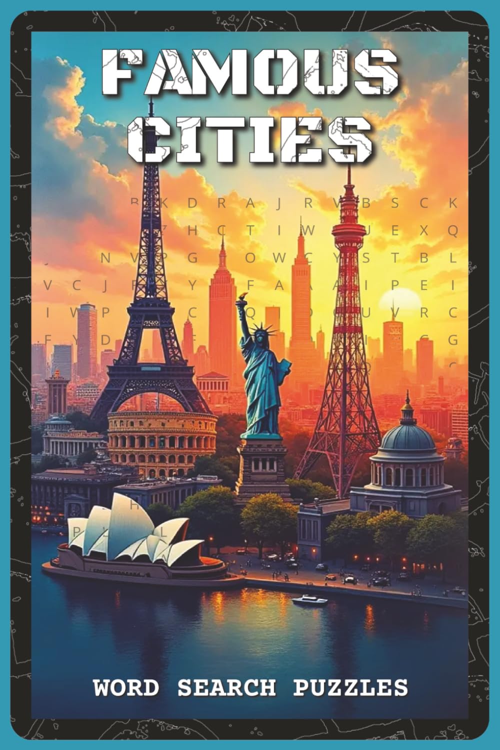 Famous Cities Word Search Puzzles: Word Search Puzzles with Easy to Read about World Capitals, Landmarks, and Iconic Cities | 6x9 inches, 110 pages | ... for Travelers, Students, and Geography Lovers
