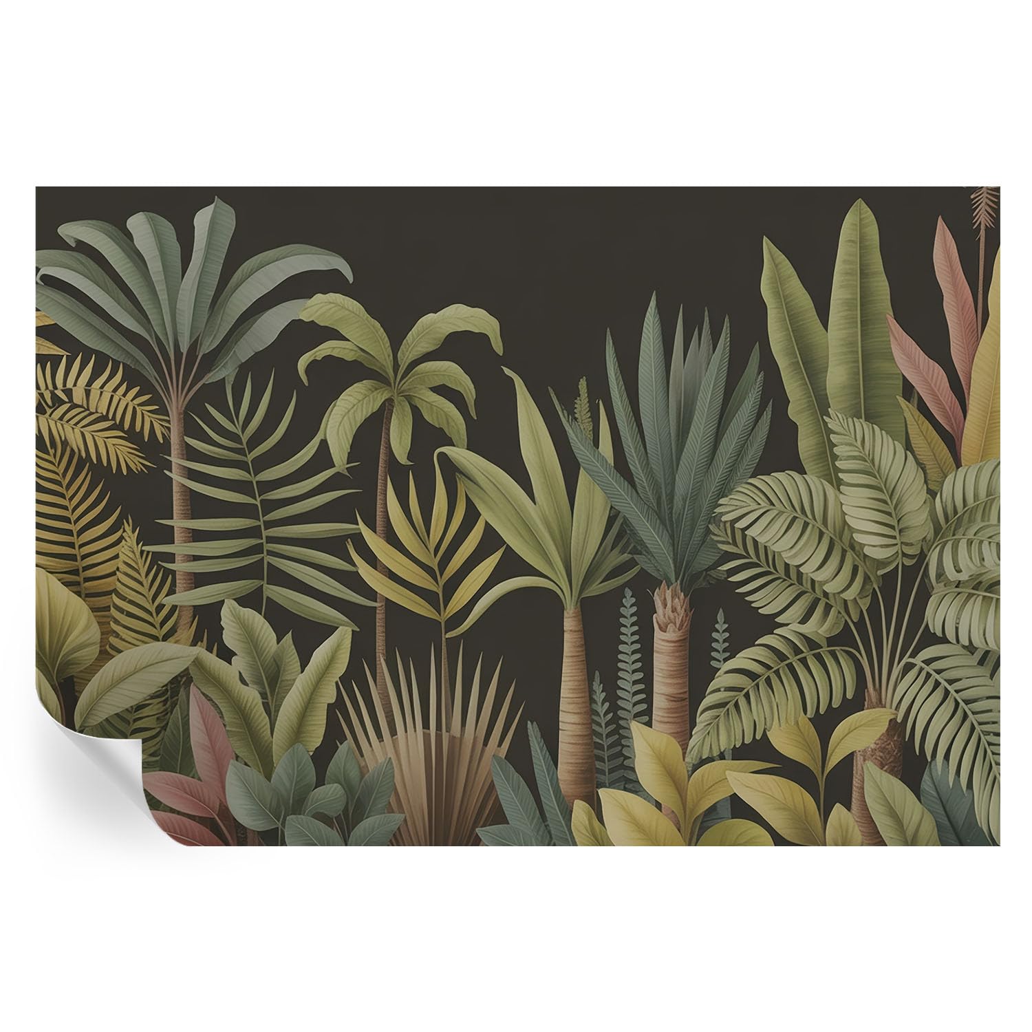 Papel pintado autoadhesivo selva tropical de 152x104 cm para murales de pared