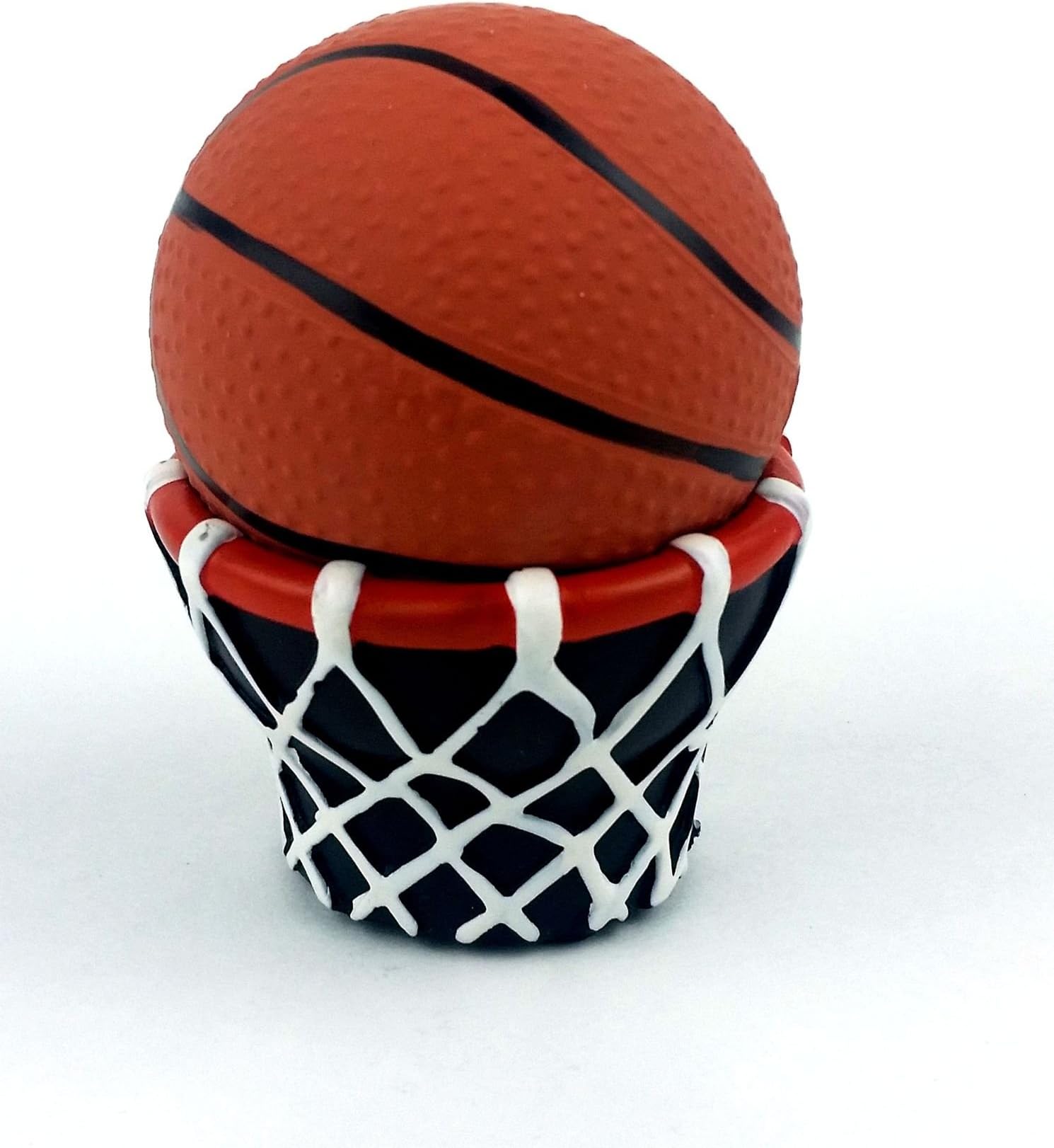 Basketball Stress Ball with Basketball Hoop Stand