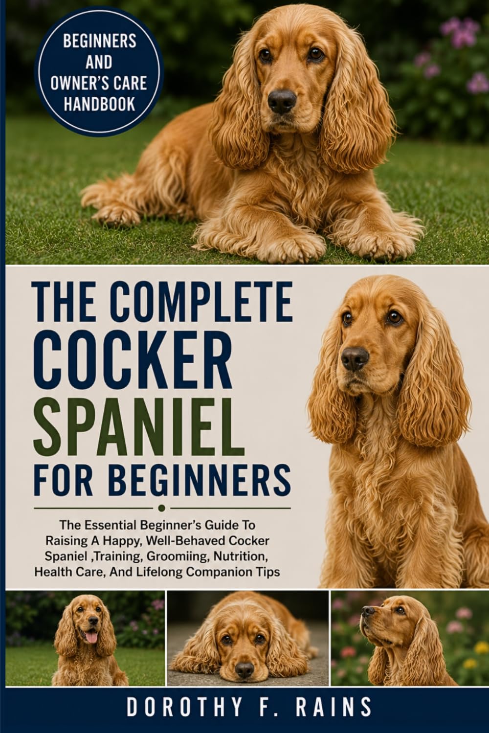 THE COMPLETE COCKER SPANIEL FOR BEGINNERS: The Essential Beginner’s Guide To Raising A Happy, Well-Behaved Cocker Spaniel ,Training, Grooming, Nutrition, Health Care, And Lifelong Companion Tips
