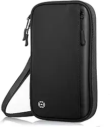 Carteira Porta Passaporte com proteção RFID Grande Capacidade Impermeável Carteira Porta Passaporte Organizador Documento Cartão Bolsa