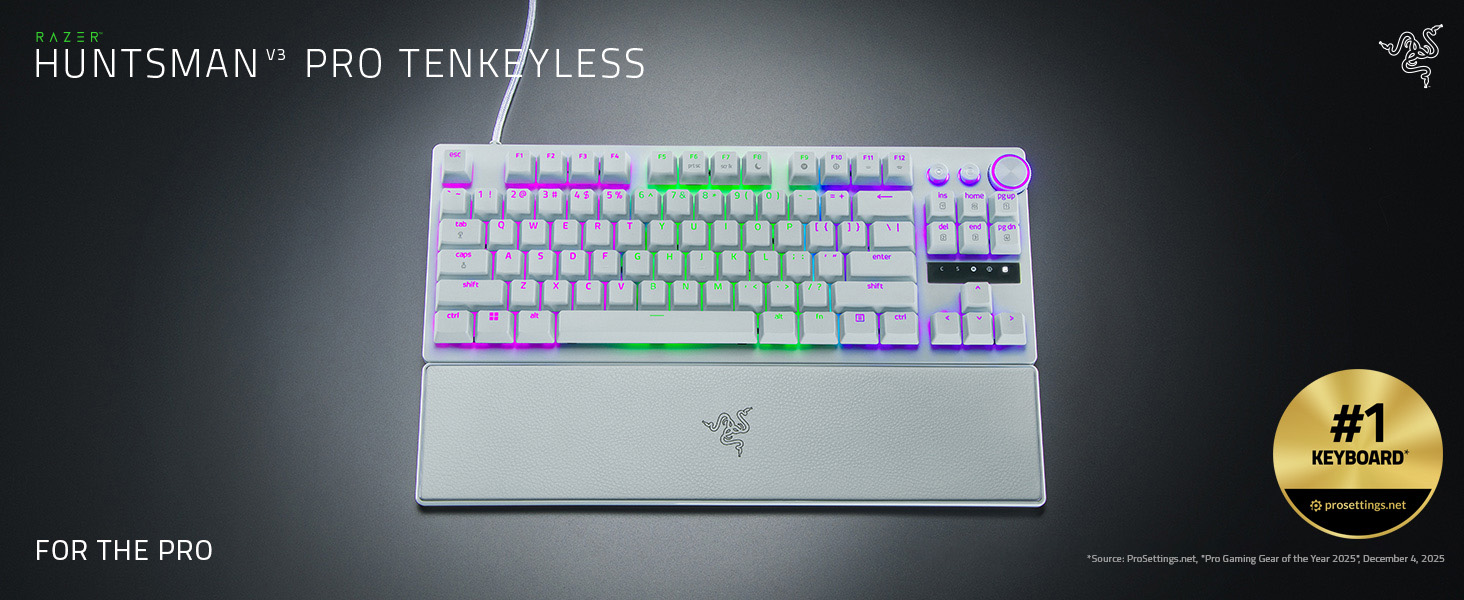 Razer Huntsman V3 Pro Tenkeyless - TKL Analogue Optical Esports PC