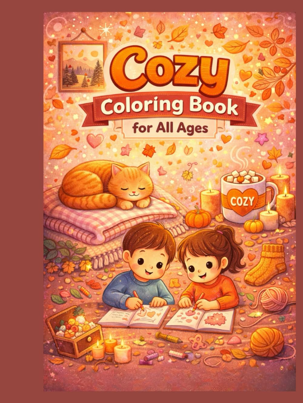 Cozy Coloring Book for All Ages: Warm & Wholesome Home Moments for Calm, Creativity & Fun (Sparkle & Shine Coloring Series)