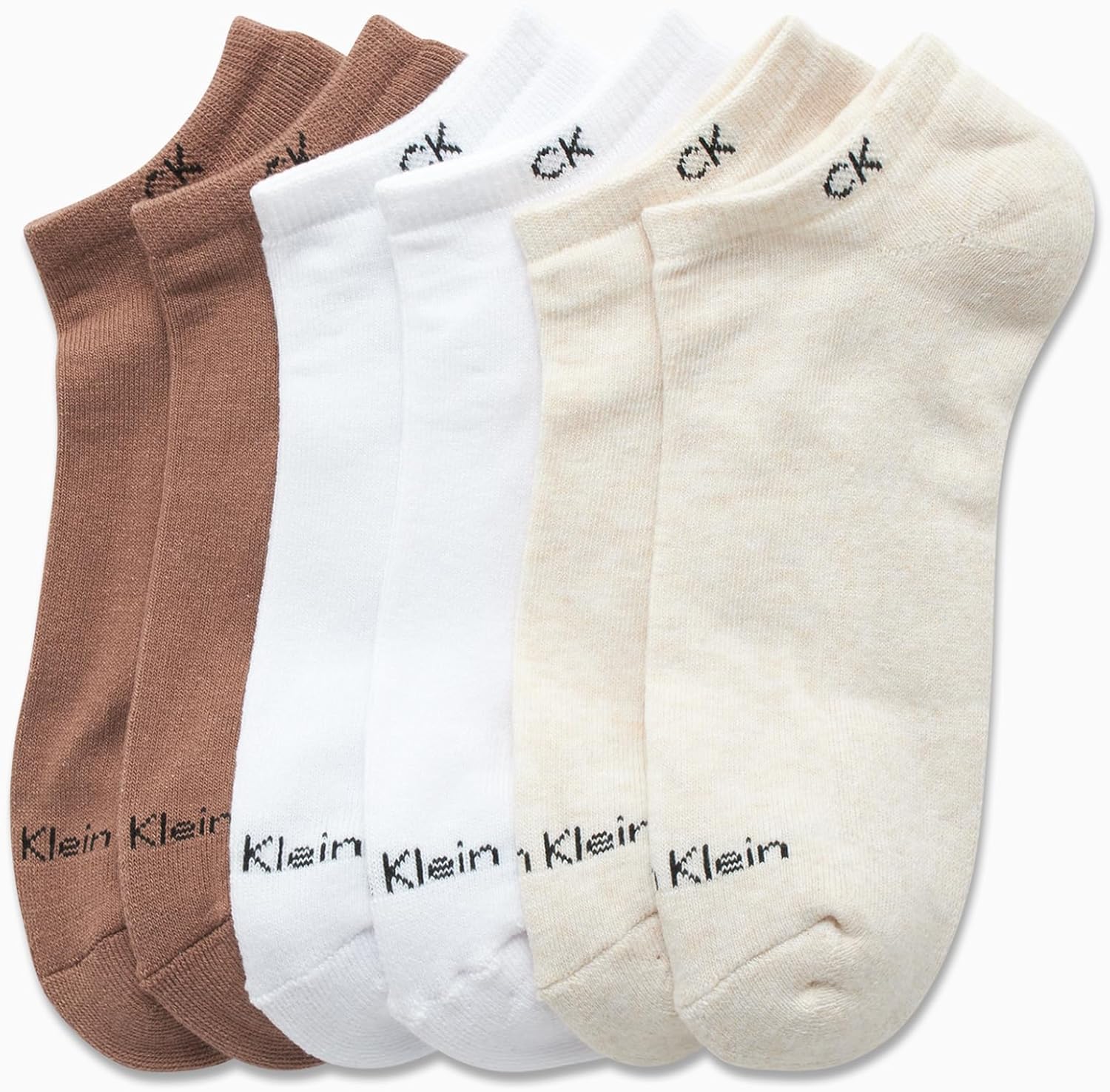 Calvin Klein Womens No Show Socks - 6 Pack Lightweight Cotton Blend Cushioned Low Cut Tab Ankle Socks for Sneakers & Loafers - Image 3