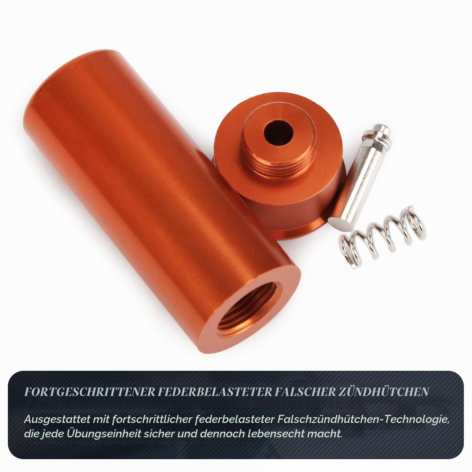 GUGULUZA 2 Stück ‌Aluminium‌ Pufferpatronen Kal 12/20 Snap Caps für Flinte
