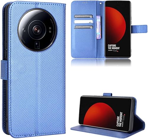 Miniatura 7 de Funda de piel sintética para Xiaomi 12S Ultra, funda de piel sintética con tapa para Xiaomi Mi 12S Ultra 2203121C, color blanco