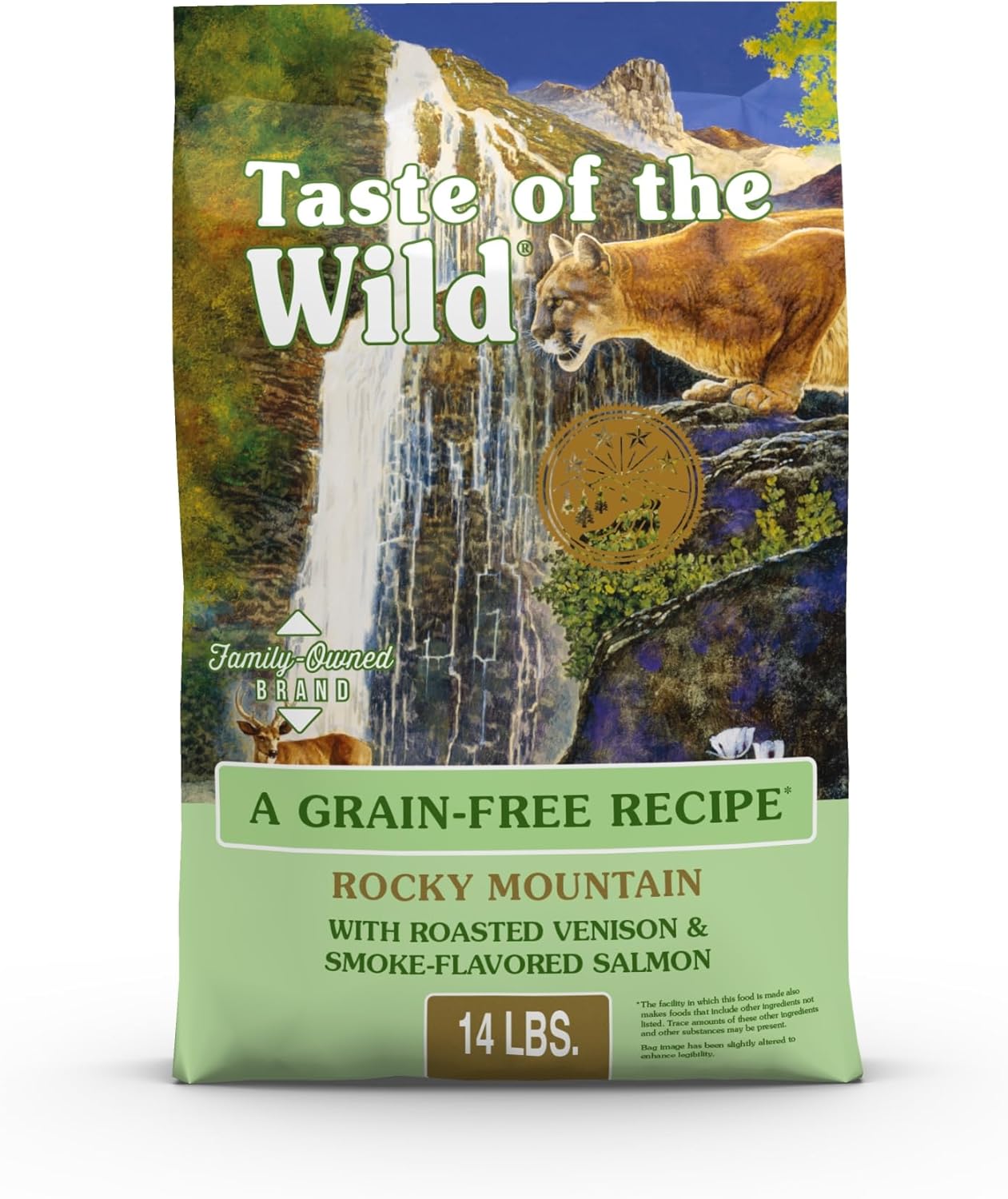 Taste Of The Wild Rocky Mountain Grain-Free Dry Cat Food With Roasted Venison & Smoke-Flavored Salmon 14lb