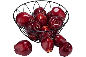 Toopify Artificial Red Decorative Apples: Lifelike Decor for Home and Kitchen