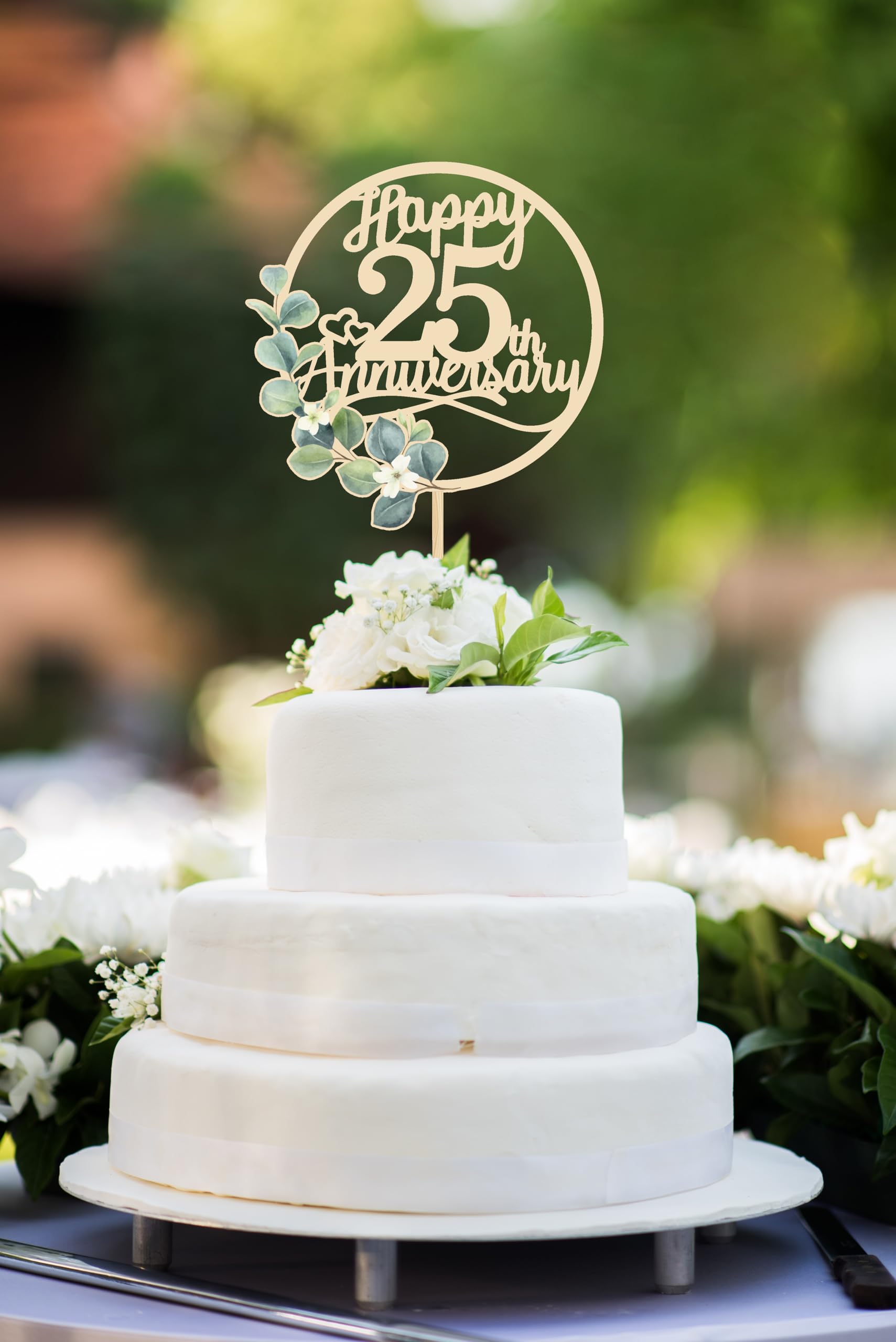 Happy 25th Anniversary Cake Toppers, 25th Anniversary Party Decorations, 25 Wedding Party, Company Decor - Image 4