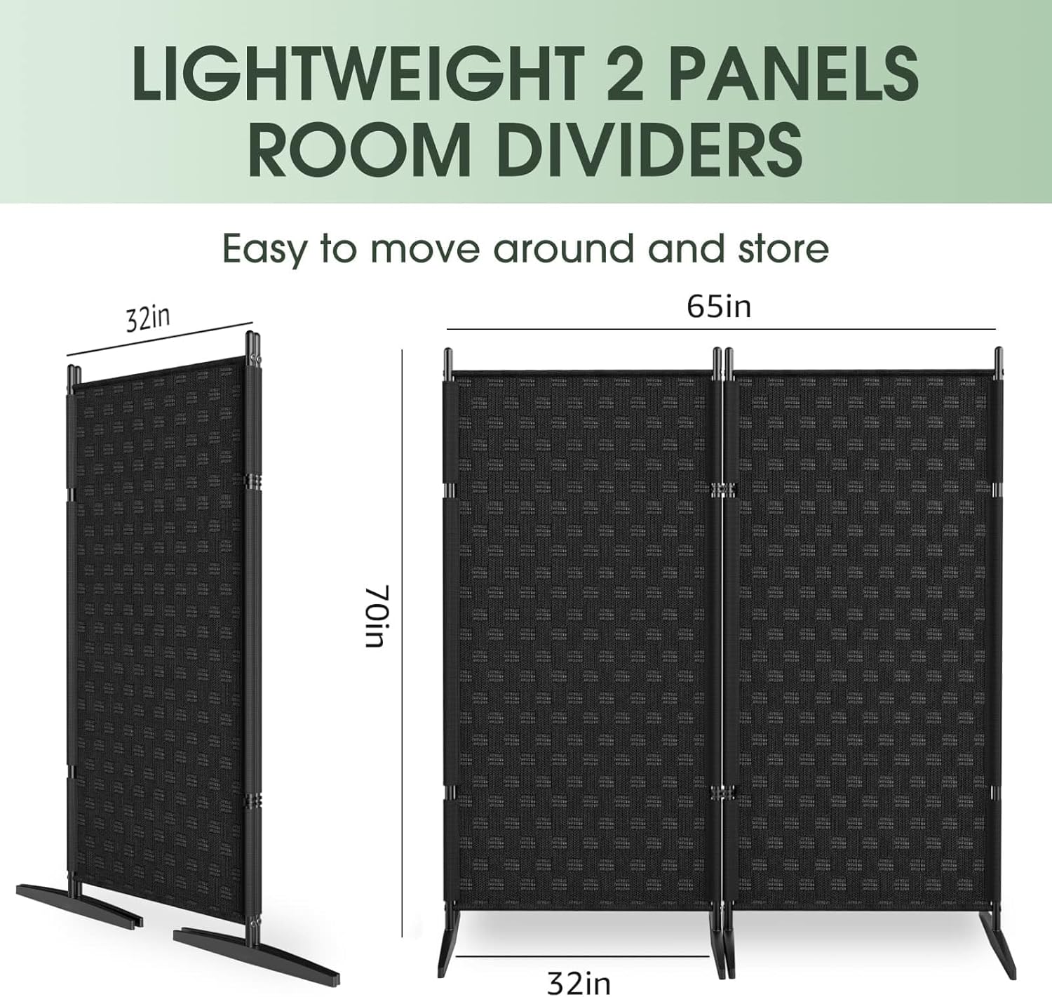 Biombo Divisor De 5 Paneles De Tela Marrón 250x200 Cm