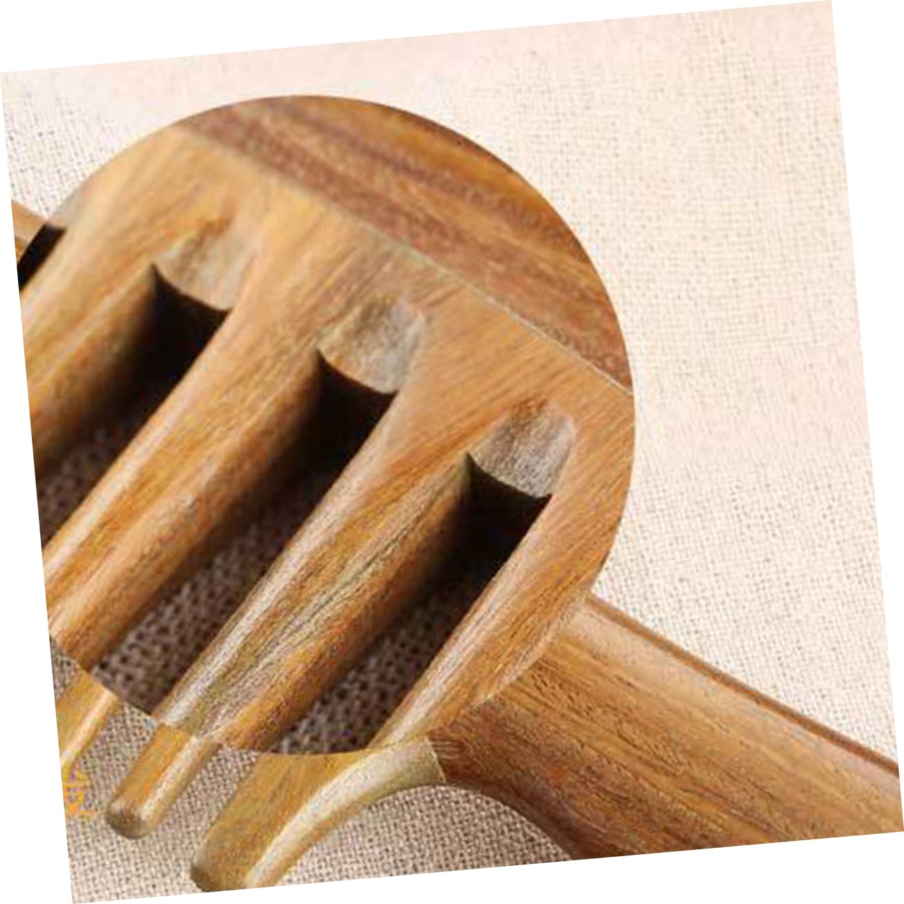 Peine De Masaje De Dientes Anchos Peine De Madera De Sándalo Natural Dientes Anchos y Para Peinar El Cabello