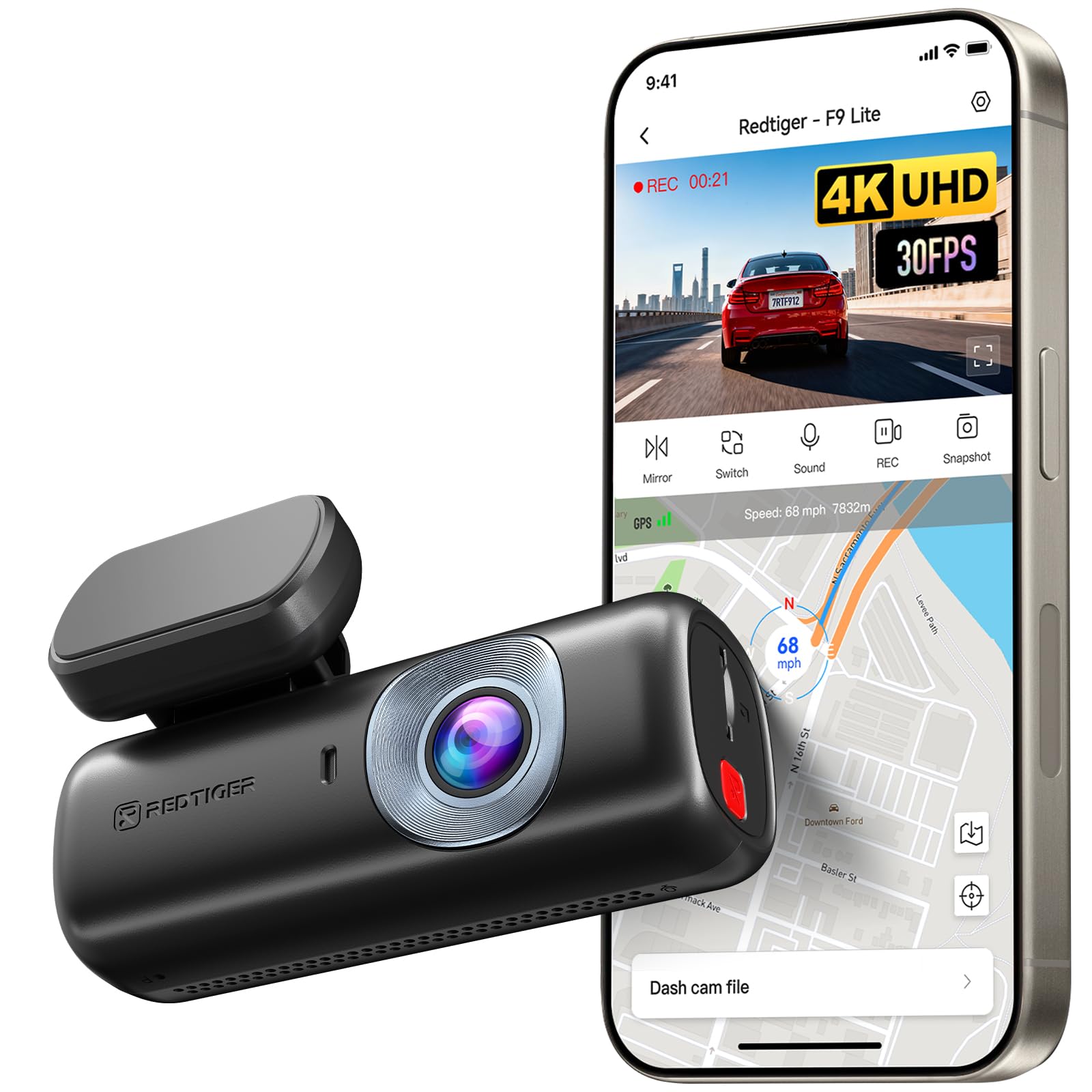 REDTIGER F9Lite Dash Cam