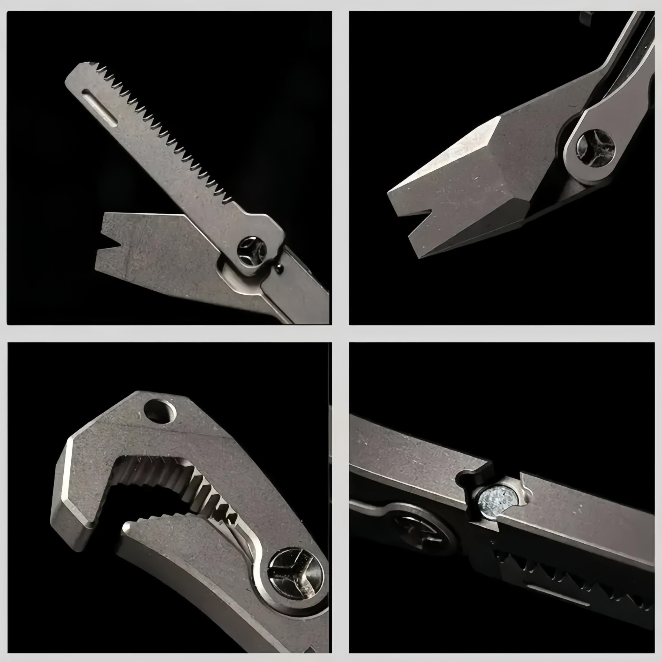 PICHI X2S 6 in One Titanium Multi Tool Clip Pocket EDC Multitool