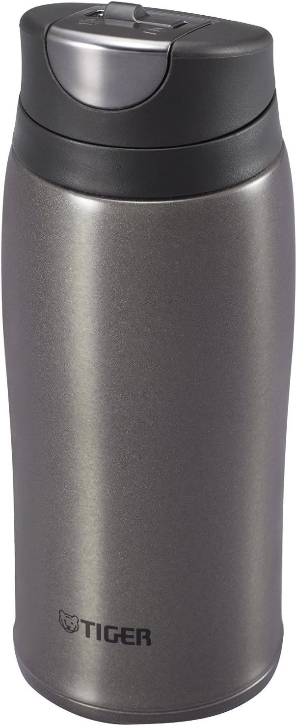 TigerCorporation MCB-H036-HG Stainless Steel Vacuum Insulated Travel Mug, 12 oz, Black