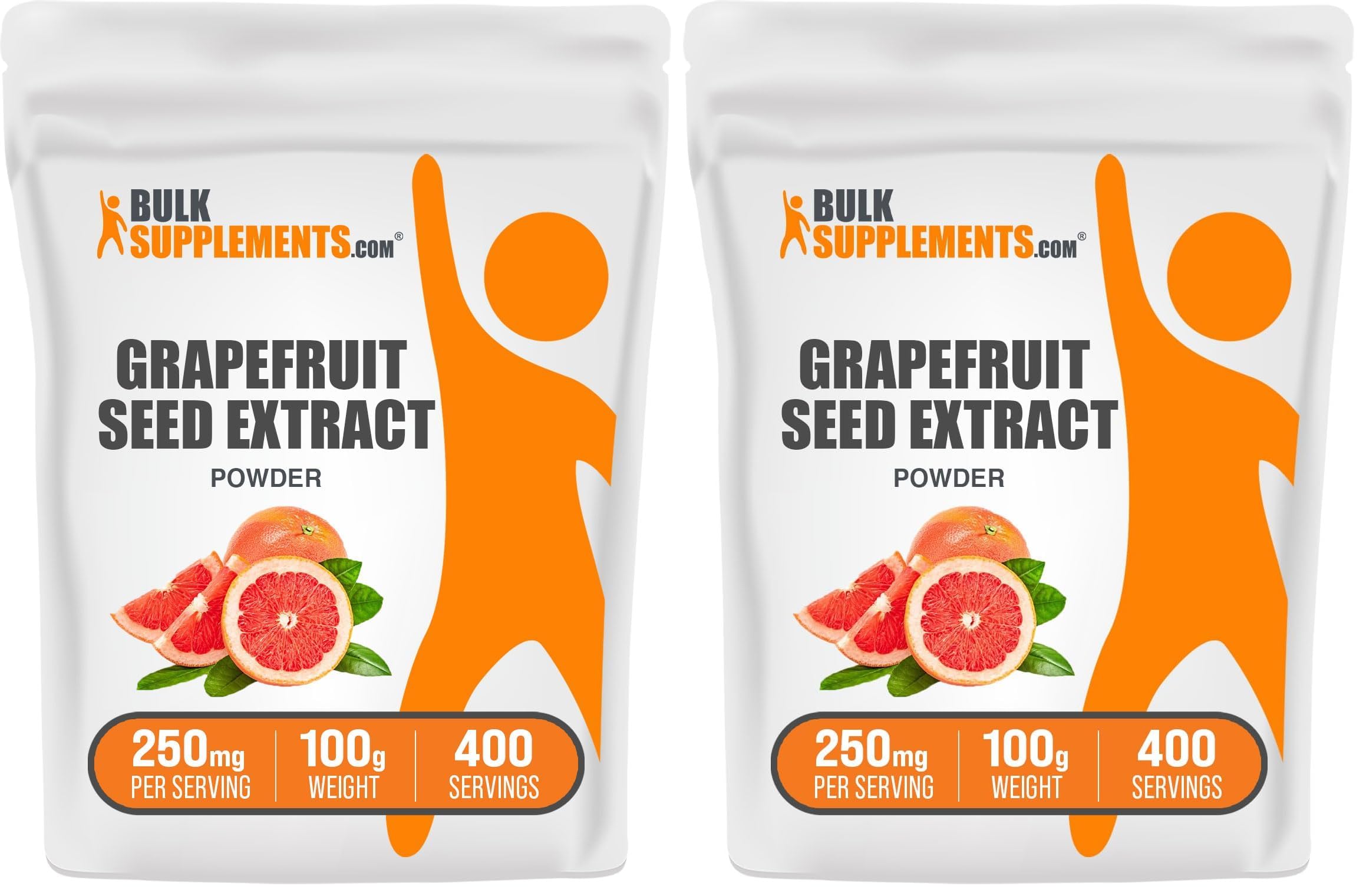 BulkSupplements.com Grapefruit Seed Extract Powder - Grapefruit Seed Supplements, Antioxidant Source - Herbal Supplement, Gluten Free, 250mg per Serving, 100g (3.5 oz) (Pack of 2) 3.52 Ounce (Pack of 2)