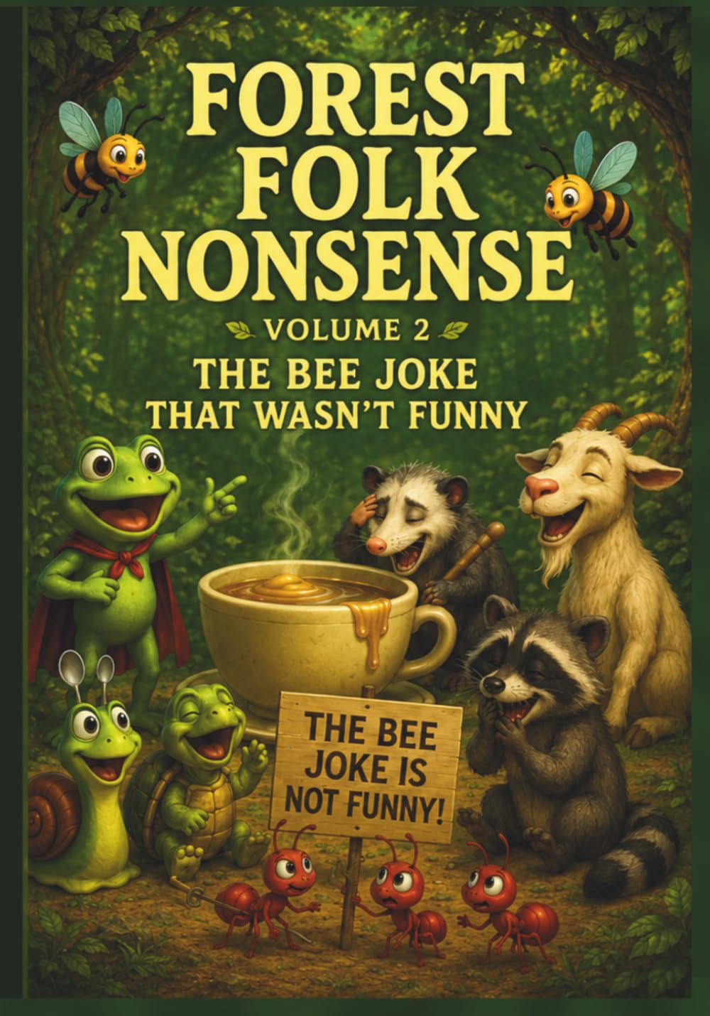 Forest Folk Nonsense: Volume 2 - The Bee Joke That Wasn't Funny: Whimsical Tales of Ridiculous Critters Making Mischief and Mayhem