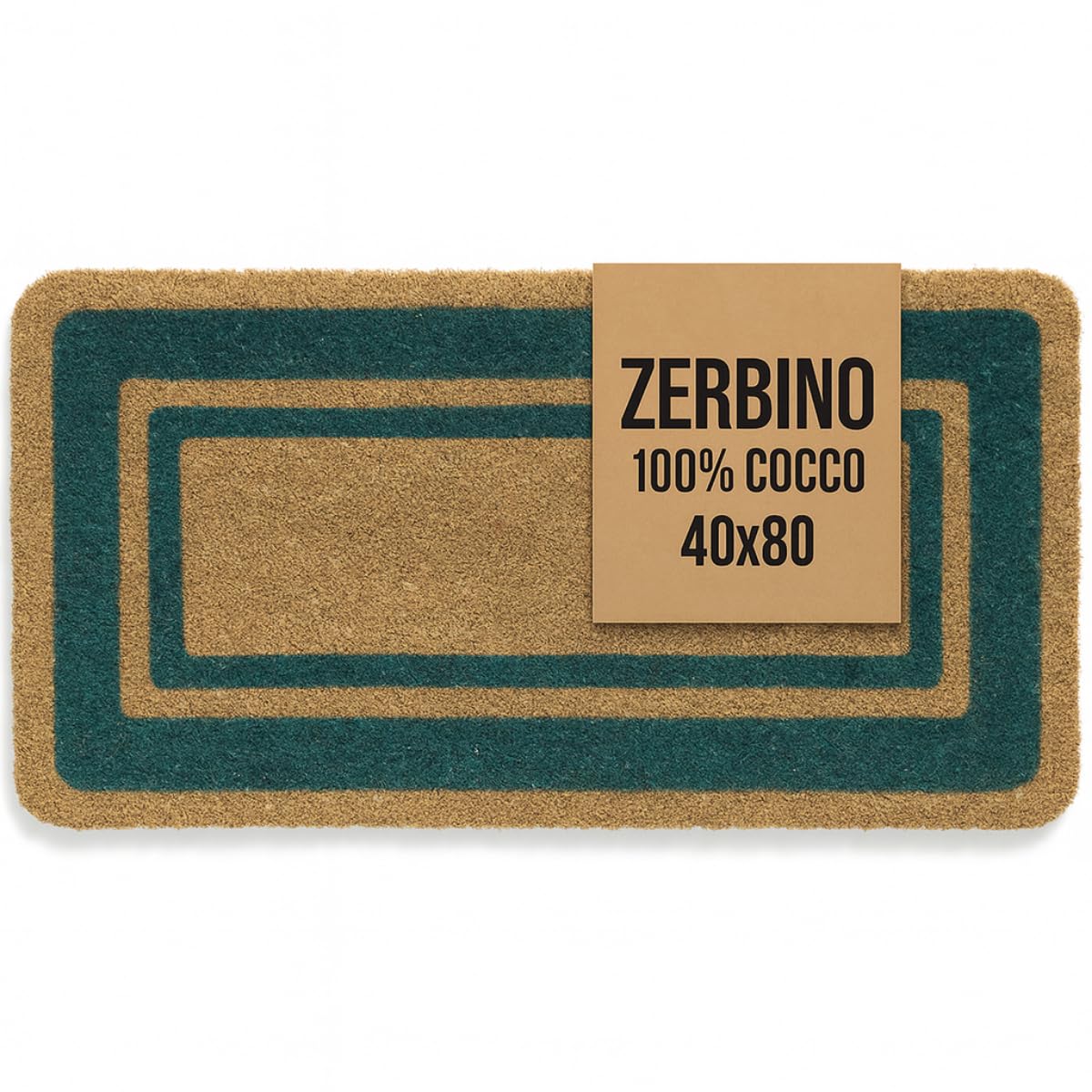 Zerbino Casa Dolce Fibra di Cocco, PVC, 40x60 CM, Antiscivolo