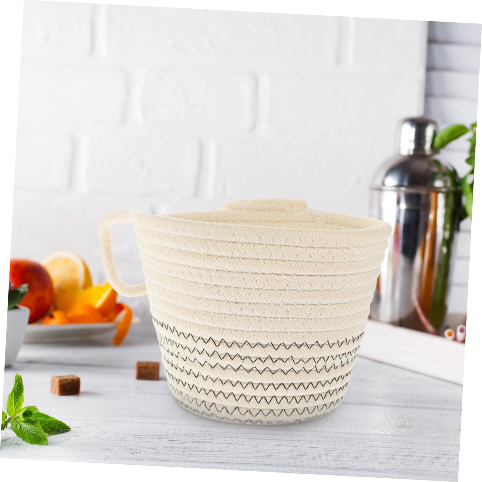 ULTECHNOVO Geflochtener Schildkröten Korb - Handgefertigter PP Aufbewahrungskorb 45x30x18cm