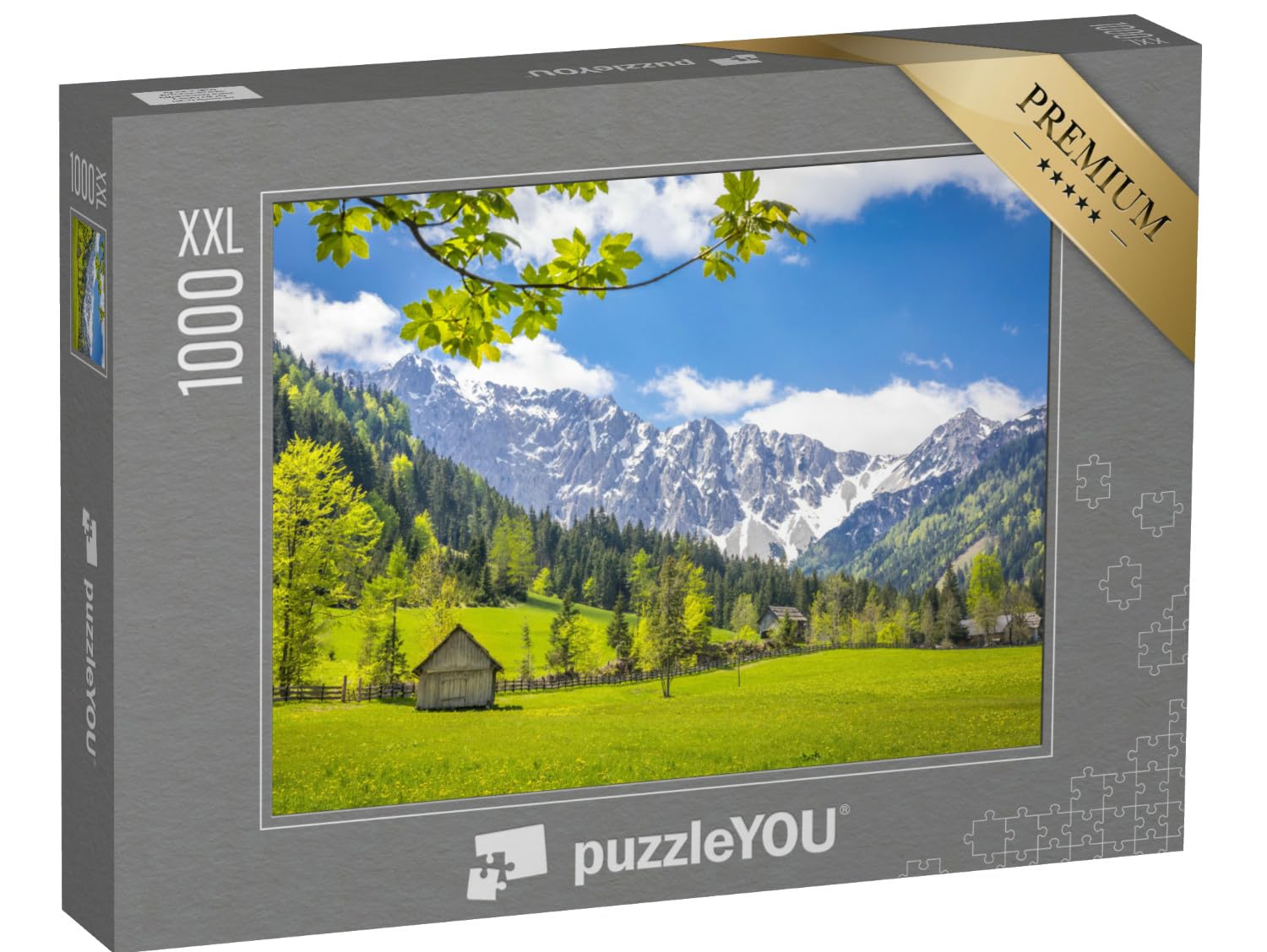Puzzle 1000 pièces XXL « Paysage montagneux des Karawanken, Carinthie »