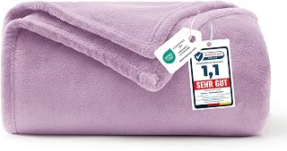 WAVVE Kuscheldecke Flauschig Decke Tagesdecke 150x200 - Sofadecke Lila
